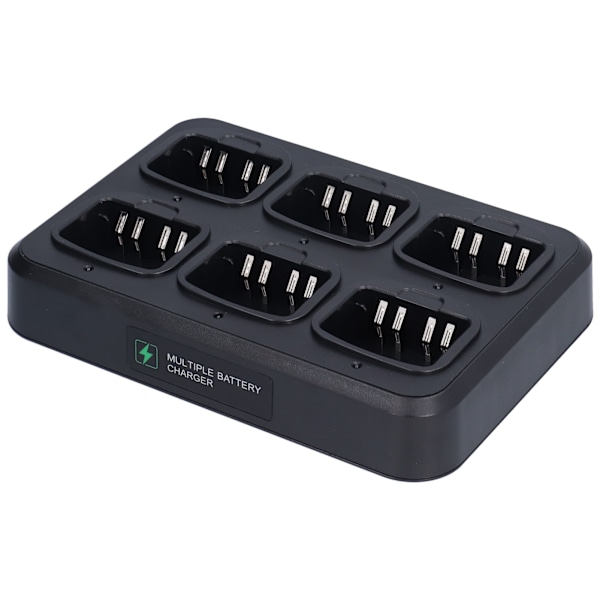 Walkie Talkie-oplader ABS Walkie Talkie-oplader 6-Unit opladningsdock til WPLN4226A XIR P8268 og DP-serie 2-vejs radio EU-stik