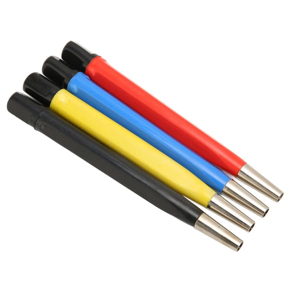 4 stk. ridsebørstepensæt messing stål glasfiber nylon spids rustfjernelse rengøringspen til ur elektroniske applikationer