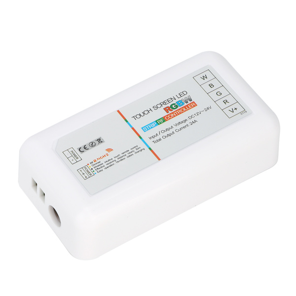LED RGBW-styrenhet 2,4G trådlös touch RF-fjärrkontroll dimmer för RGBW LED-remsa DC 12-24V