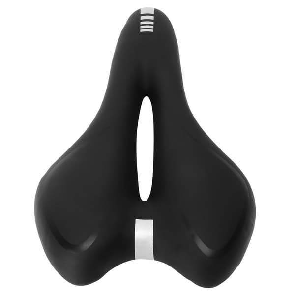 Cykel sadel sort hul åndbar ergonomisk design stødabsorberende svampepolstring cykelsadel