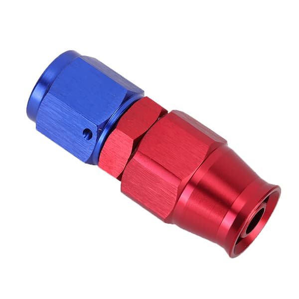 AN6 Slangeendebeslag Svingbar Kjøleolje Drivstoffadapter for Teflon 0°