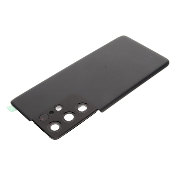 Bakglassdekselutskifting med forhåndsinstallert kameralinse og tapedeler for Galaxy S21 Ultra Svart