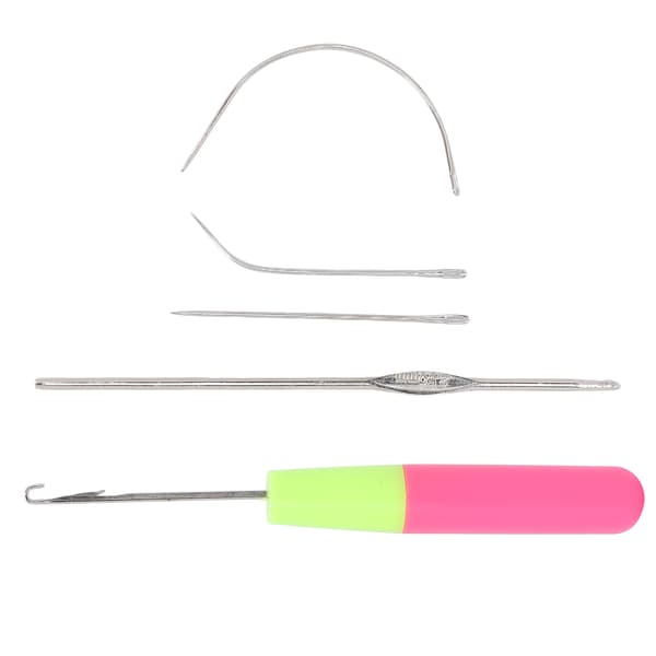 5 st Latch Hook Set Plast Böjda Latch Hooks Virknål Latch Hook Stickverktyg för flätat hår 5 st