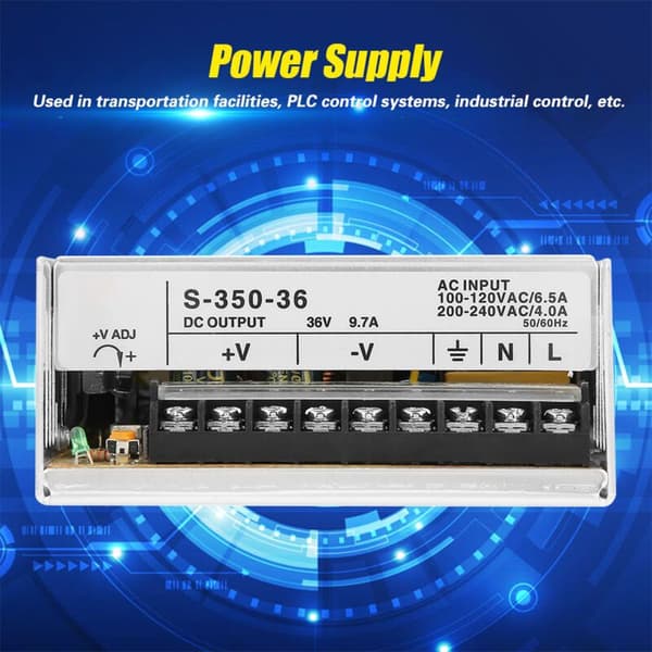 36V 350W verkkolaite valvontakameroille - S-350-36