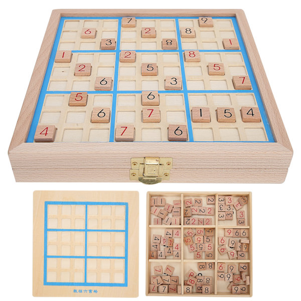 Tränummerpussel Brädspel Intelligence Educational Desktop Toy för äldre barn