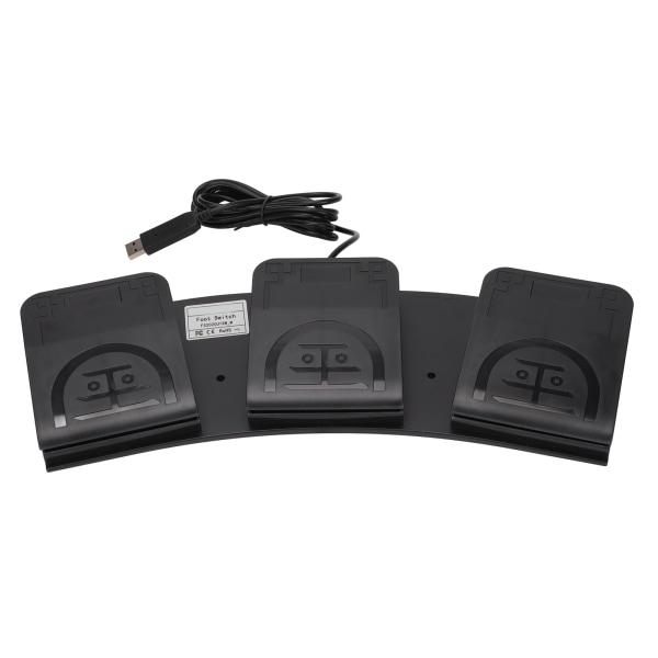USB-fodpedal Triple Keys MIDI-controller Mekanisk switch Programmerbart computertastatur til spil