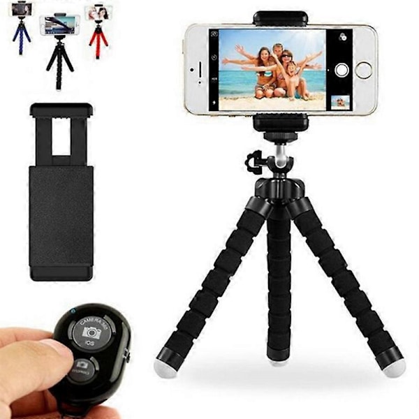 Bluetooth Selfie-keppi, Selfie-keppiteline Bluetooth Selfie-keppi Laajennettava Alumiininen Monopod Irrotettavalla Kaukosäätimellä ja Pyörivällä Vakaalla Puhelimella