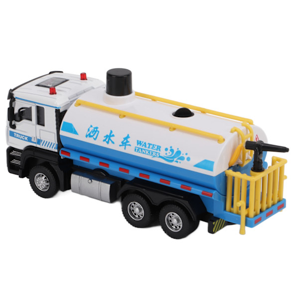 1/50 Vatten Tanker Modell Legering Pull Back Vatten Spray Sprinkler Lastbil Leksak för Pojkar Flickor Gåvor