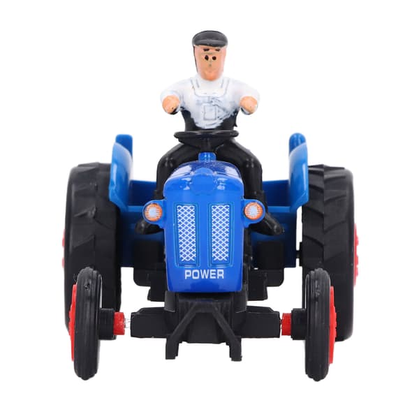 Simulering Traktor Køretøj Model Robust Legering Ingeniør Landmand Bil Legetøj til Børn Blå