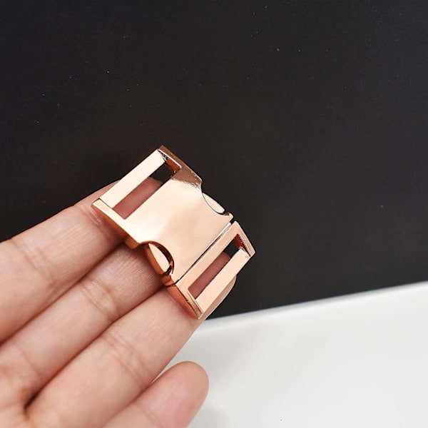 Metal Side Release Spænder - 10 Pak, 3/8\" - til Paracord Armbånd, Hundekrave, Tasker og Håndværk