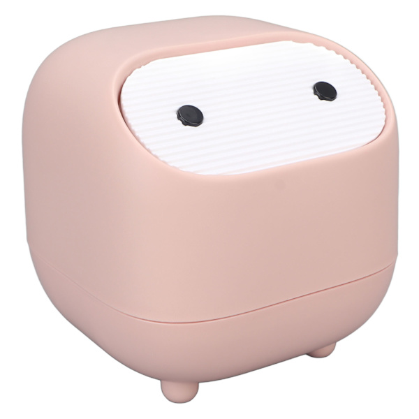 Sminkbord Mini papperskorg Hemmakontor Fashionabla söta sminkbordspapperskorg med lock
