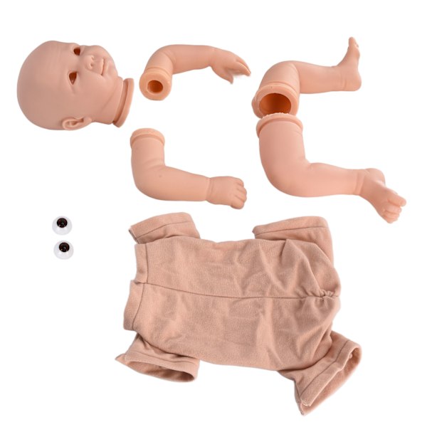 21 tums Reborn docka kit mjuk vinyl simulerad DIY omålad docka delar mögel tillbehör för barn