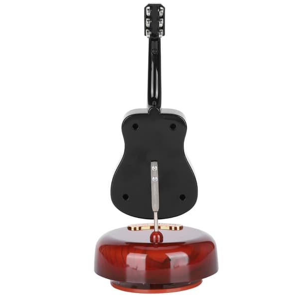 Gitarr Roterande Speldosa Mini Heminredning Musikinstrument Prydnader Liten Present