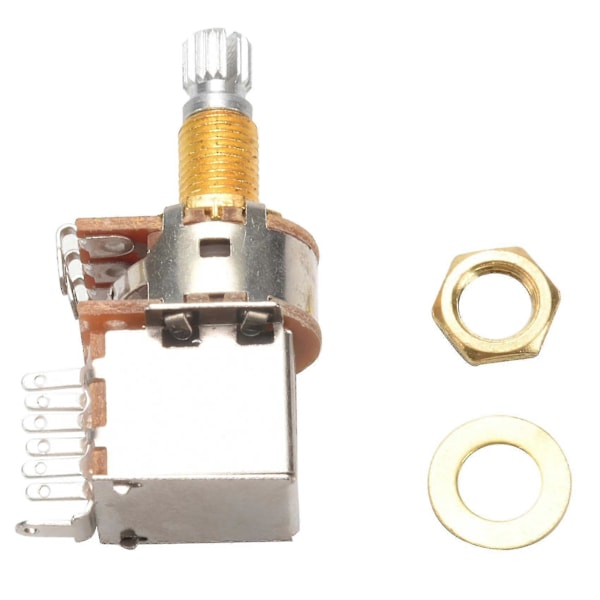 25K 50K 100K 250K 500K Potensiometer Single-Cut Elektrisk Bassgitar Løftebryter B250K