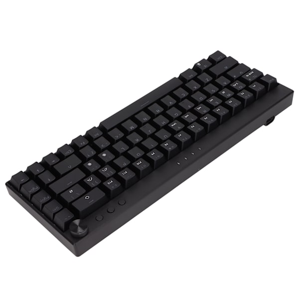 Mekanisk tangentbord 68 tangenter Tre lägen RGB-bakgrundsbelysning 1800mAh batteriSvart mekaniskt spelande tangentbordSvart brytare