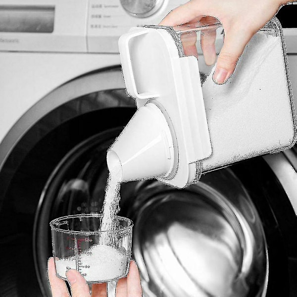 Lufttæt Vaskepulverbeholder Pulver Opbevaringsboks Klar Vask-B1 2300ML