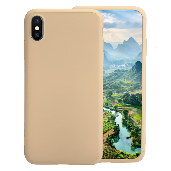 Monteras mobilskal, stöttåligt, antikollisionsskydd, passform för iPhonexs Max, guld