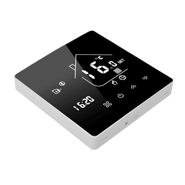Smart termostat LCD-pekskärm termostat programmerbar temperaturregulator för panna 95‑240V dold installation