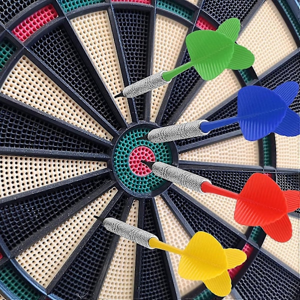 Dartset med plastspets 12 st Mjuka dartpilar, Bar Dart Fäst Extra 100 Svarta Ersättnings zd QE2024