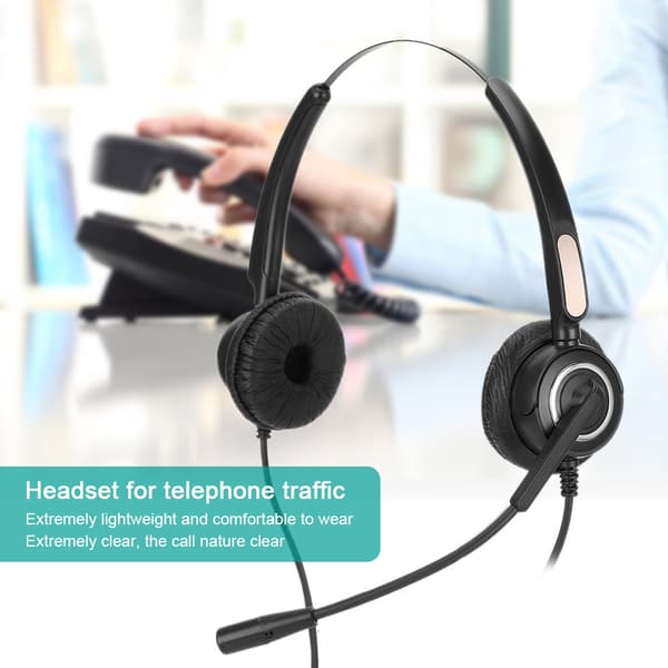 510D USB Computer Øretelefon Service Telefonoperatør Headset Justerbart Komfortabelt Kommunikations Headphone