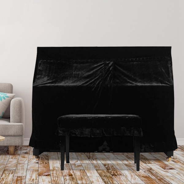 Heltäckande pianoöverdrag i upprätt läge, dammskydd, solskydd, vattentätt tyg, skydd för elektriska apparater, 153 x 35 x 110 cm