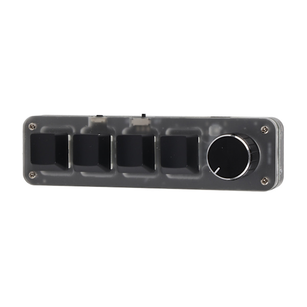 Minitangentbord 4 tangenter 1 knopp USB eller BT Blue Switch Plug and Play Programmerbar knappsats med bakgrundsbelyst för Gaming Office Media