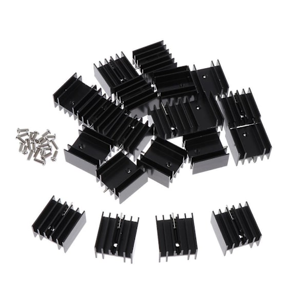 20 x 24 x 16-25 mm MOSFET Alumiininen Jäähdytyselementti 7805 Transistori Jäähdytin