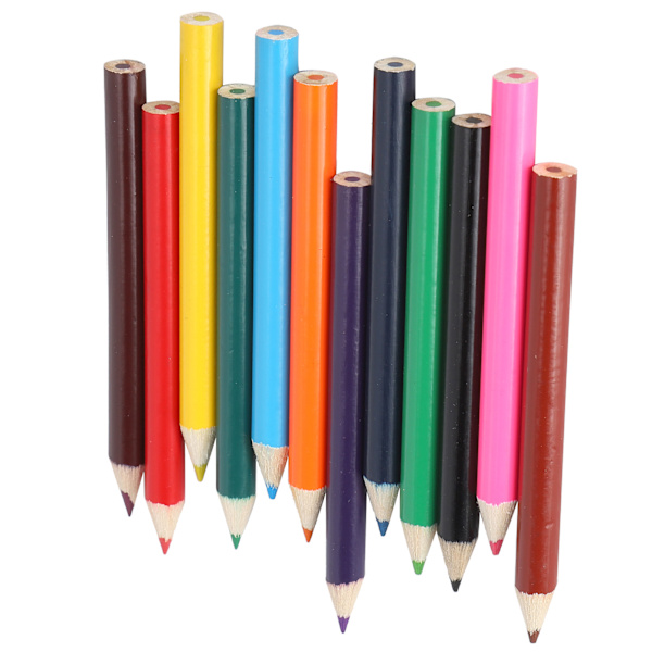 Professionella ritfärgade pennor set barns slitstarka trä minipencil