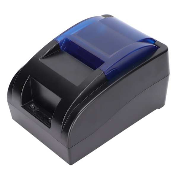 Etikettprinter 58mm Mini Bærbar Stabil Praktisk Termisk Skriver for Supermarked Takeaway Express Billett 100‑240vAU Plugg