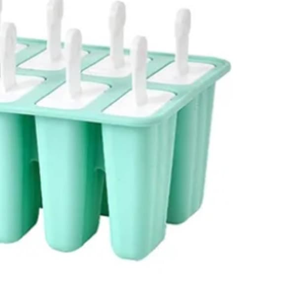 Isform 10 Gitre Fødevaregodkendt Silikone Non-Stick Grøn Is-Lolly Maker til Hjemme-DIY