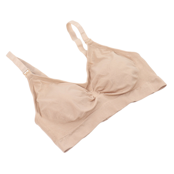 Amme BH til kvinder, bærbar nylon, blød, elastisk, åndbar, justerbar amme BH 3XL