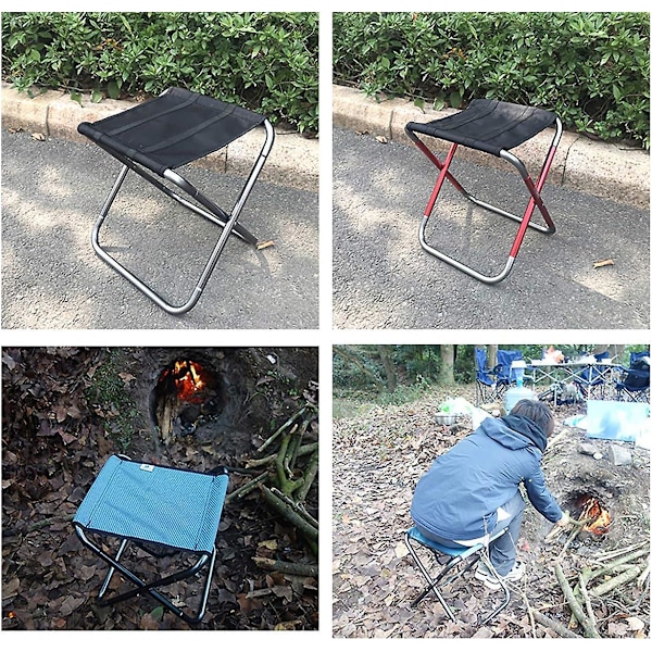 Sammenklappelig Cloud Camping Skammel - Mini Foldbar Udendørs Stol - Bærbar Stol - Letvægt - til Fiskeri, Camping, Rejser, Vandring, Strand, Grill (Small)