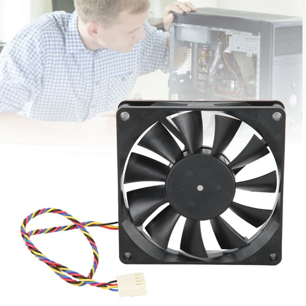 8 cm 12 V 0,50 A 5300 rpm køleventilator 4 ledninger PWM temperaturstyring køler til mainframeboks