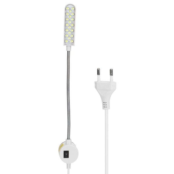 Sy LED-symaskin 20 lampor energibesparande lampa gåshals arbetslampa EU AC 110‑250V