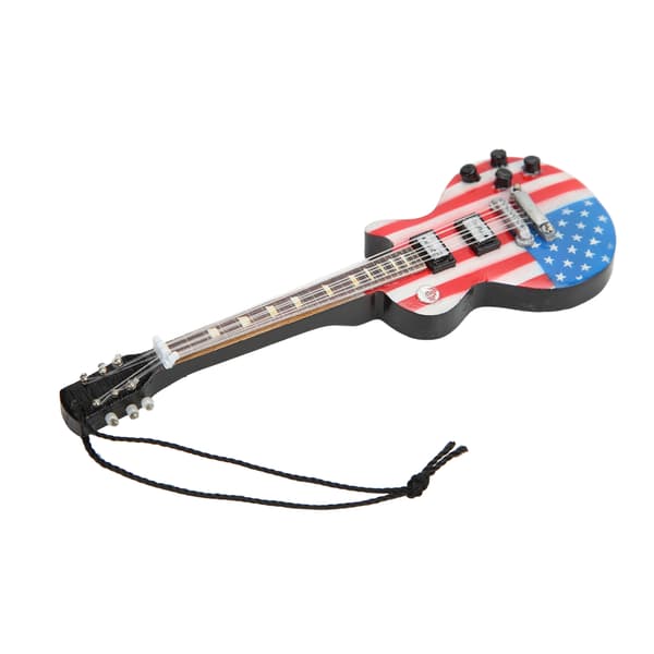 Mini Trägitarr Hänge Musikinstrument Hänge Utsökt Vacker Mini Fina Detaljer Gitarr Modell Hänge