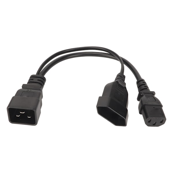 IEC320 C13 og EU-stik til IEC320 C20-strømledning IEC320 C13 og EU-hunstik til IEC320 C20 Y Splitter-strømledning 12,6 tommer