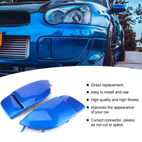 Par tåkelysramme lampe deksel passer til Subaru Impreza STI WRX 04-05 Blå