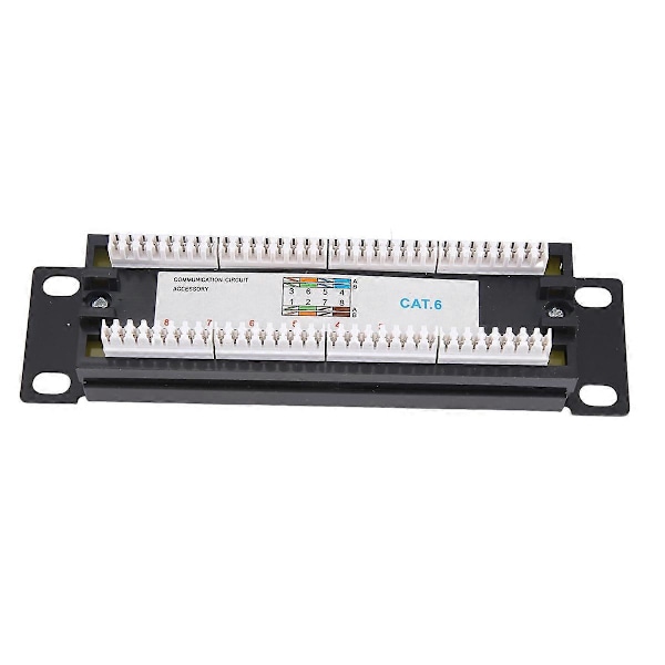 CAT6 8 Porte Patch Panel Rack Netværk 10 Tommer 1U Rack med RJ45 Stik