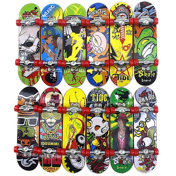 10 Samleobjekter Fingerboards Sæt til Skate Entusiaster Børns Legetøj Aldre 6+