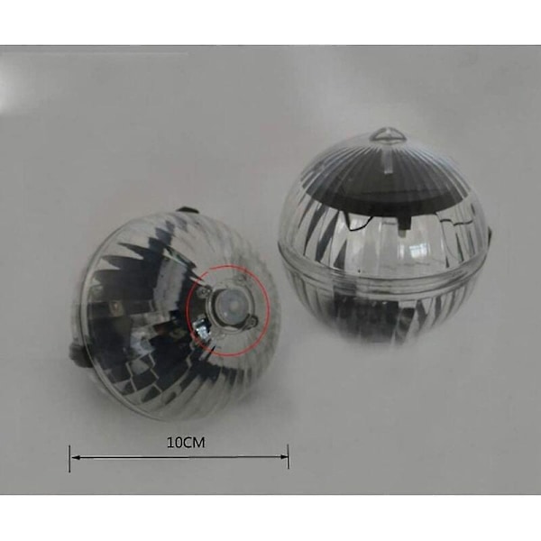 Flytende solcellelampe, fargeskiftende magisk kule solcellebassenglampe, solcelledamlampe for svømmebassengdam (1 stk)