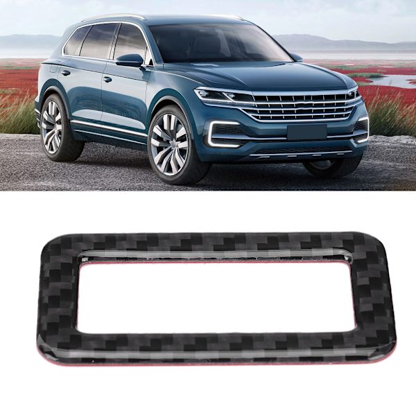 Vasemmalle ohjaukselle tarkoitettu hiilikuitukoriste takaluukun kytkimeen, sopii VW Touareg 11-18 -malleihin