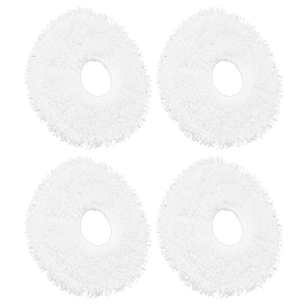 4 stk. Sweeper Mop Pad Fiber Rengjøring Mop Kluterstatning for DEEBOT X1 Feiing Robot