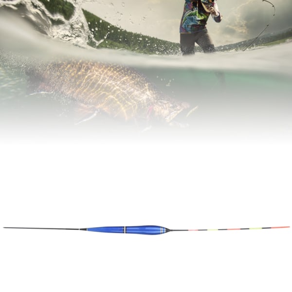 Balsa Wood Electronic Luminous Night Fishing Floats Boj Bobber Fish Accessories1# Blå