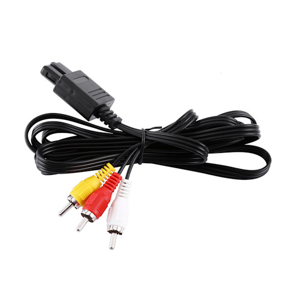 Ljud-TV Videosladd A/V komposit RCA-kabel för N64 Nintendo GameCube