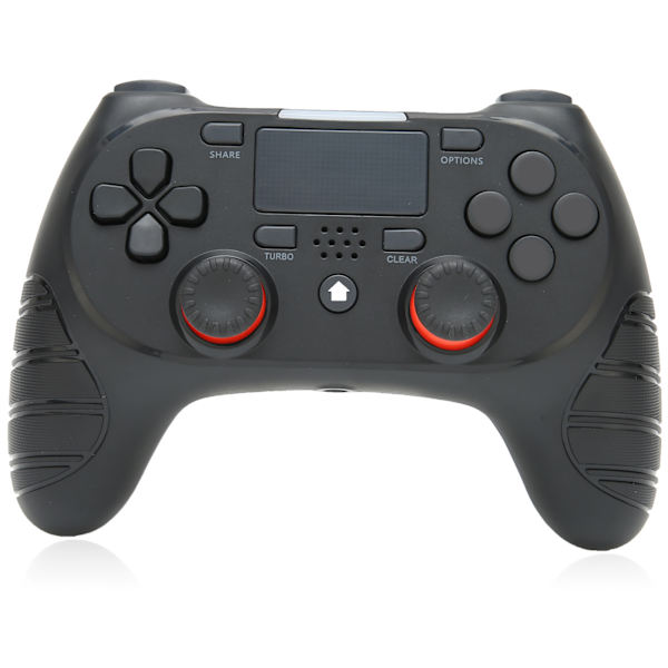 Trådlös Bluetooth-spelkontroll ABS-handkontroll Joystick PC Uppladdningsbar för PS4-konsol Svart