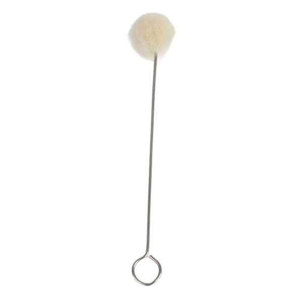 50 stk Ull Daubers Ball Brush DIY Lær Craft Dyeing Applikator med metallhåndtak