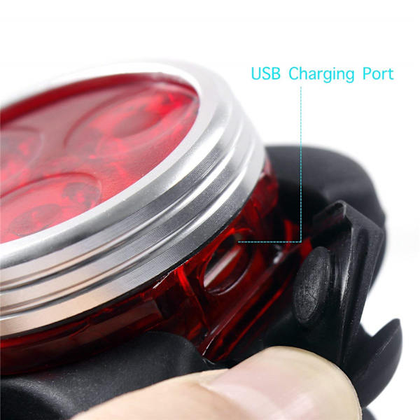 Sateenkestävä USB ladattava polkupyörän set