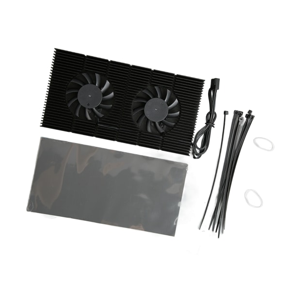 GPU Bakplatta Kylare Aluminiumlegering Snabb Kylfläns 4 Pin Bakplan Minneskylare för RTX3090 3080 3070