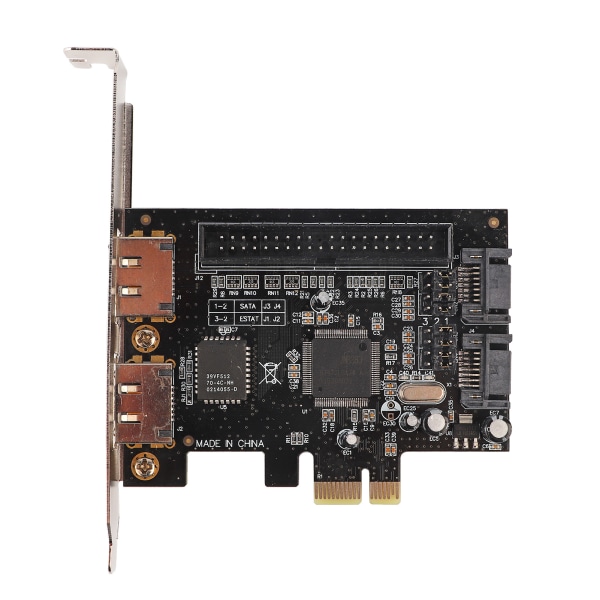 Adapterkort PCIe till SATA ESATA IDE PCB Network Converter Datorhårdvara med drivrutins-cd