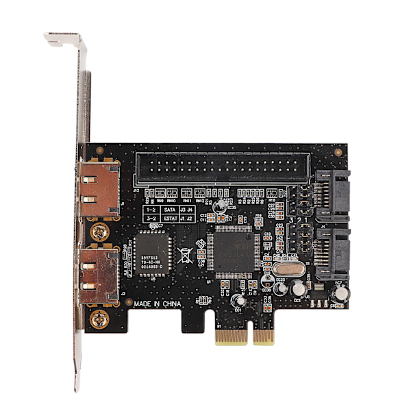 Adapterkort PCIe till SATA ESATA IDE PCB Network Converter Datorhårdvara med drivrutins-cd